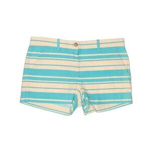 GAP Shorts 2 Turquoise Stripe Textured Summer Mini 100% Cotton Beach Vacation